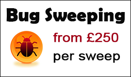 Bug Sweeping Cost in Cheshunt